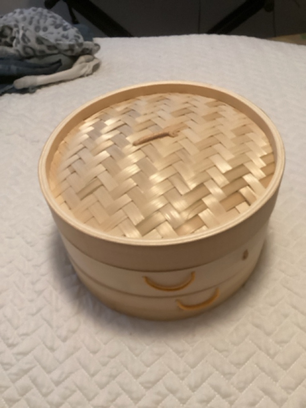 Source Unknown Natural Bamboo Steamer - Light Cream